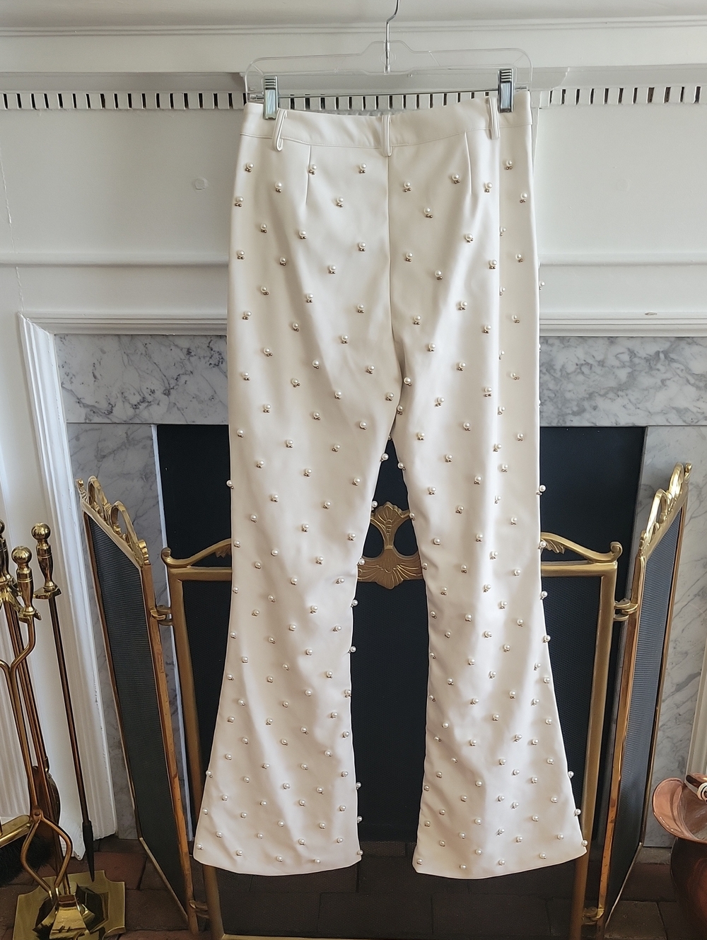 Fashion Nova Claire Embellished Faux Leather Pant - Picture 10 of 11